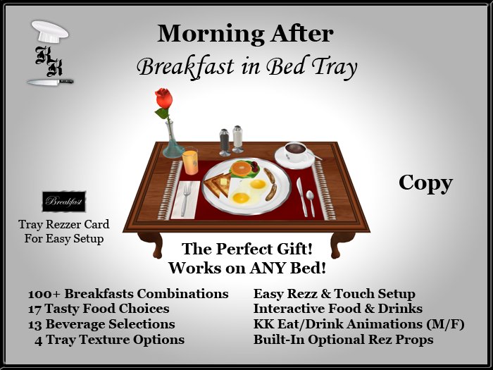Second Life Marketplace - KK - "MORNING AFTER" (Breakfast in Bed)